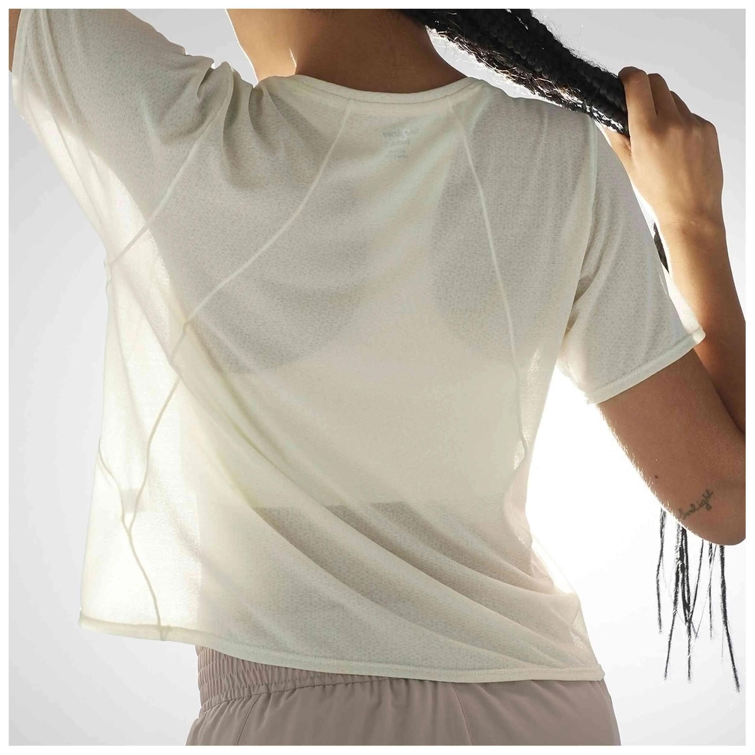 Kurzarmshirt Salomon Modell SHKout AIR CROPPED für frauen 3/4