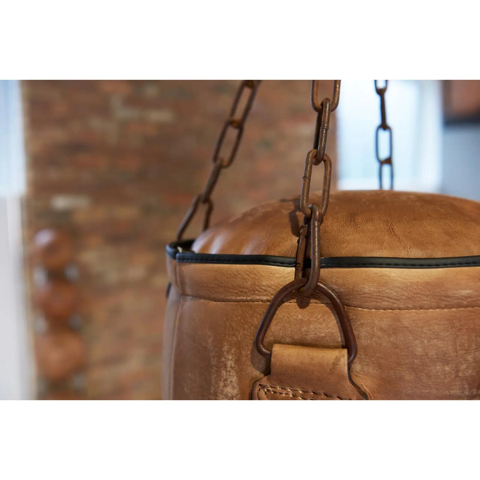 Sac de frappe - Boxe - Cuir de vachette - ARTZT Vintage Series - Brun cuivré 3/4
