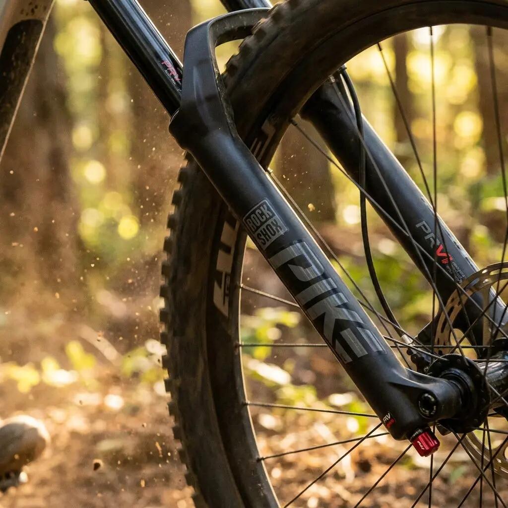 RockShox LowerLeg 29"15x110,Boost,Pike Diff. Black, avec valves PRV, 2023+ 3/3