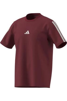 Мъжка - Тениска - Памук - Adidas 3-Stripes - Червено/зелено