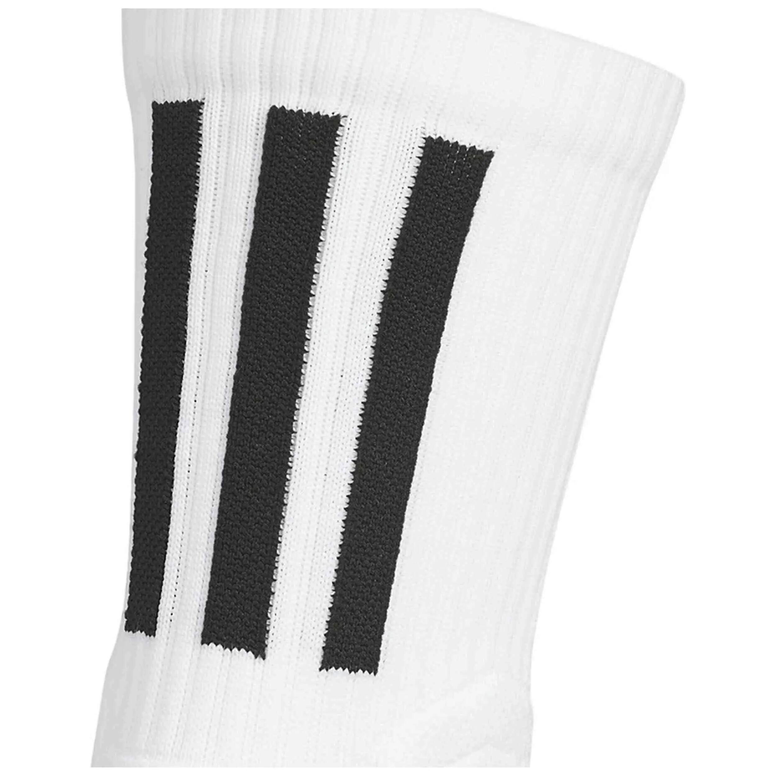 Meias Adidas modelo Select Crew 3.0 Socks "White/Black" para unissex 4/4