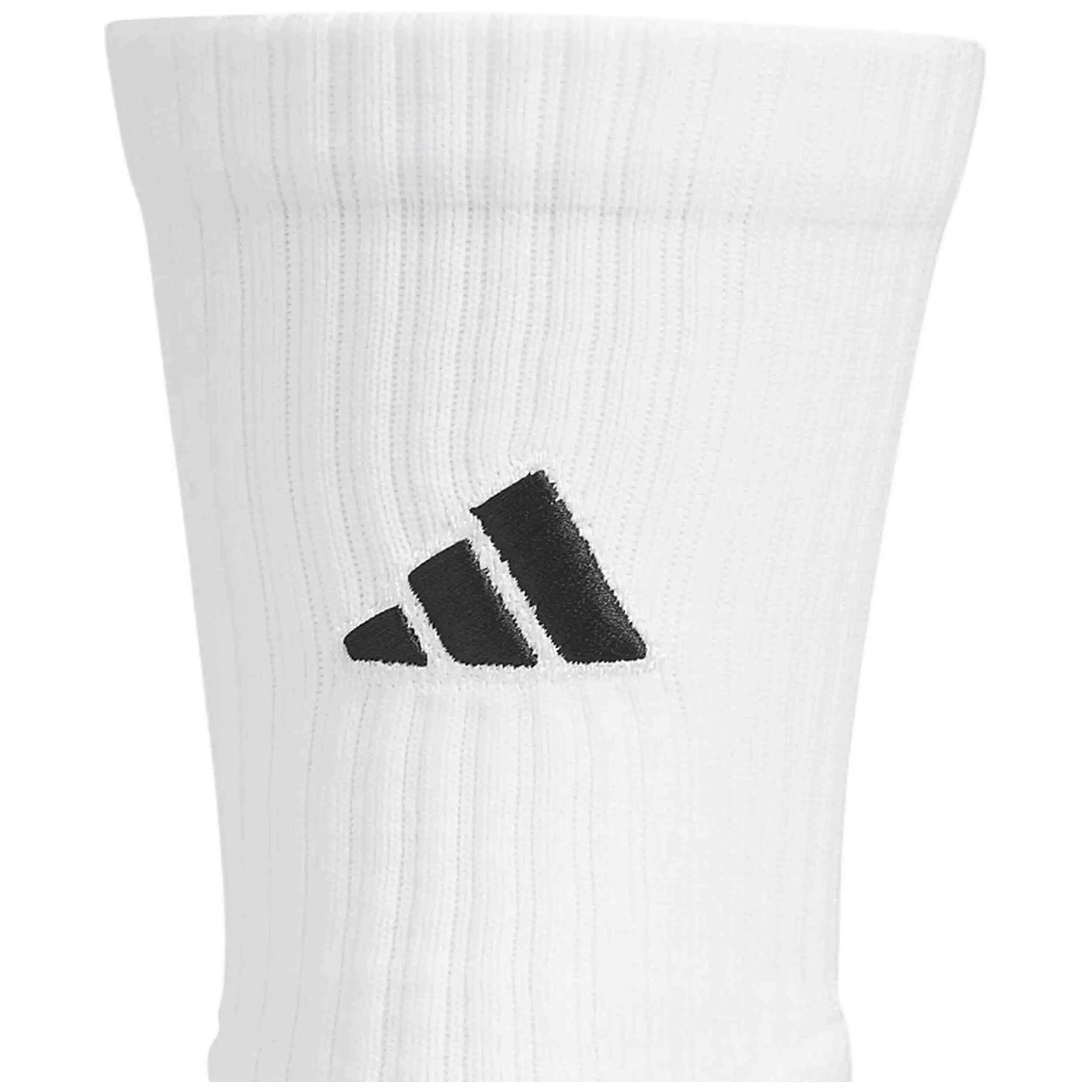 Meias Adidas modelo Select Crew 3.0 Socks "White/Black" para unissex 3/4