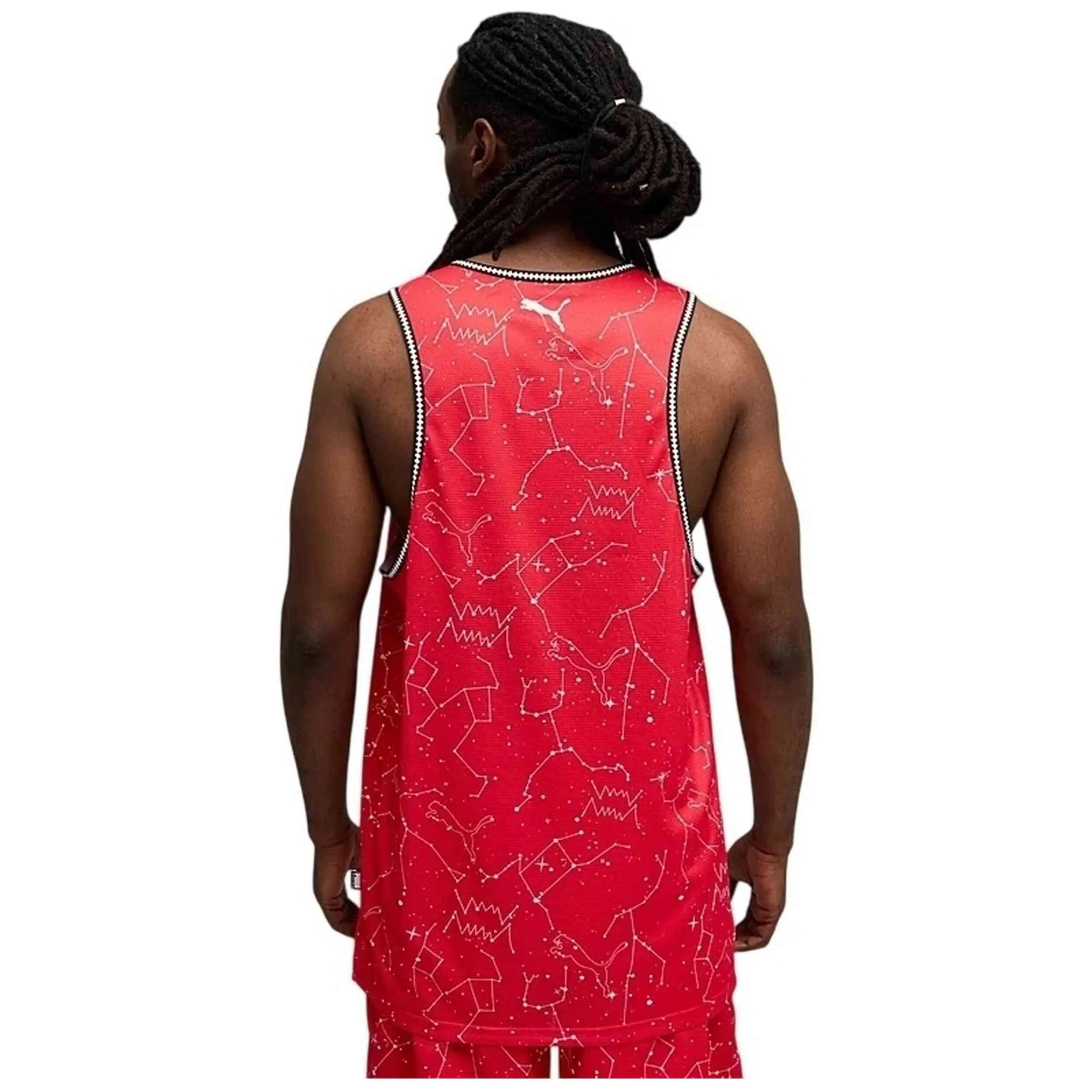 Debardeur Puma modèle Hoopaverse Jersey "All Time Red" pour homme 5/5