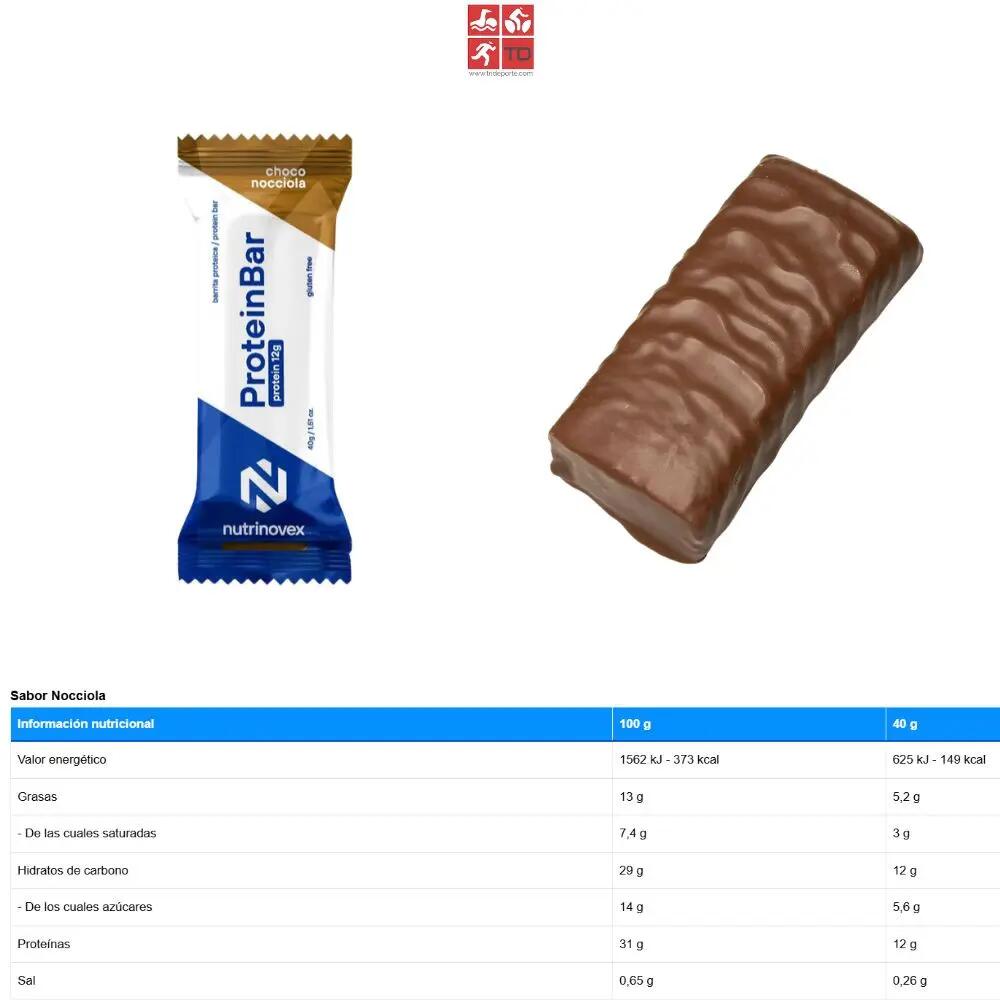 Barra Proteinbar Choco Nocciola Nutrinovex 3/3