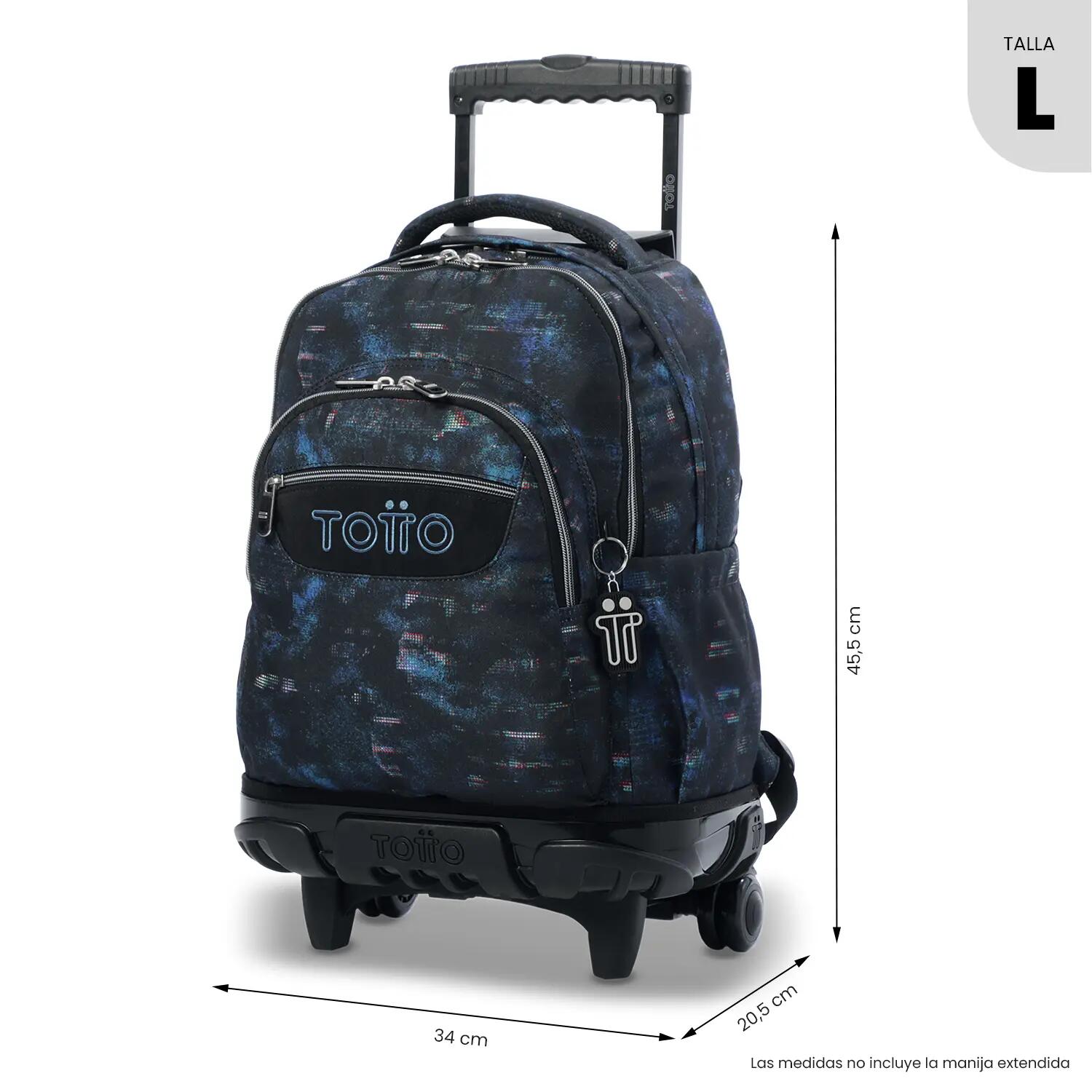 Totto Mochila escolar com rodas Renglones Skylet Poliéster reciclado 34 x 45.5 3/5
