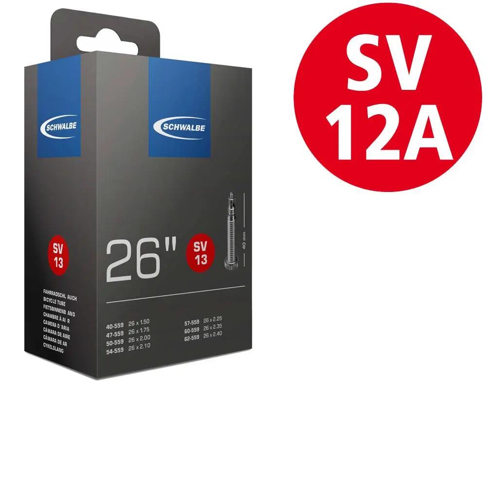 Chambre à air Schwalbe MTB SV12A pour pneus VTT étroits 2/3