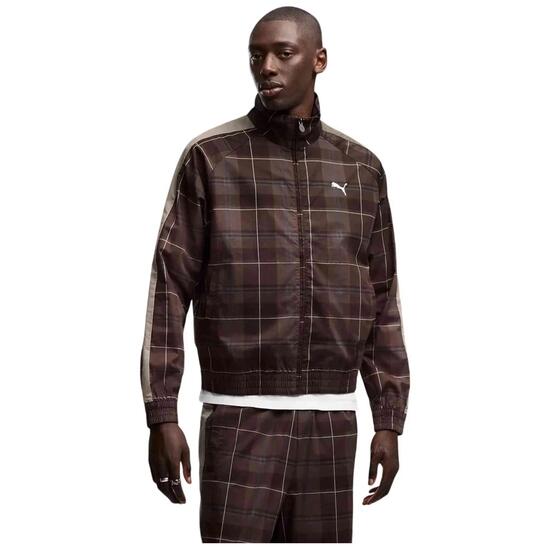 Veste de survêtement Puma modèle T7 Relaxed Tartan pour homme