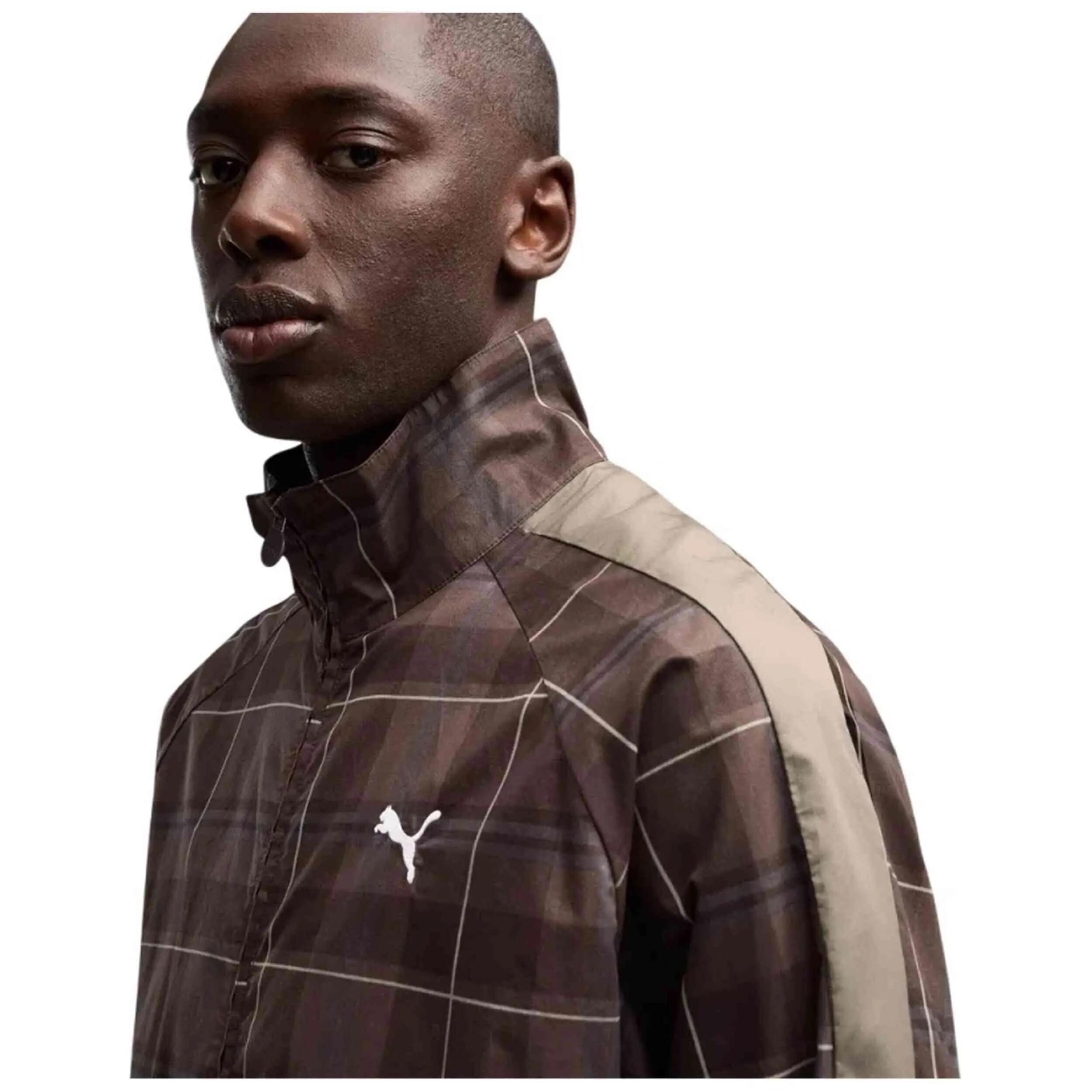 Trainingsjacke Puma Modell T7 Relaxed Tartan für männer 4/5