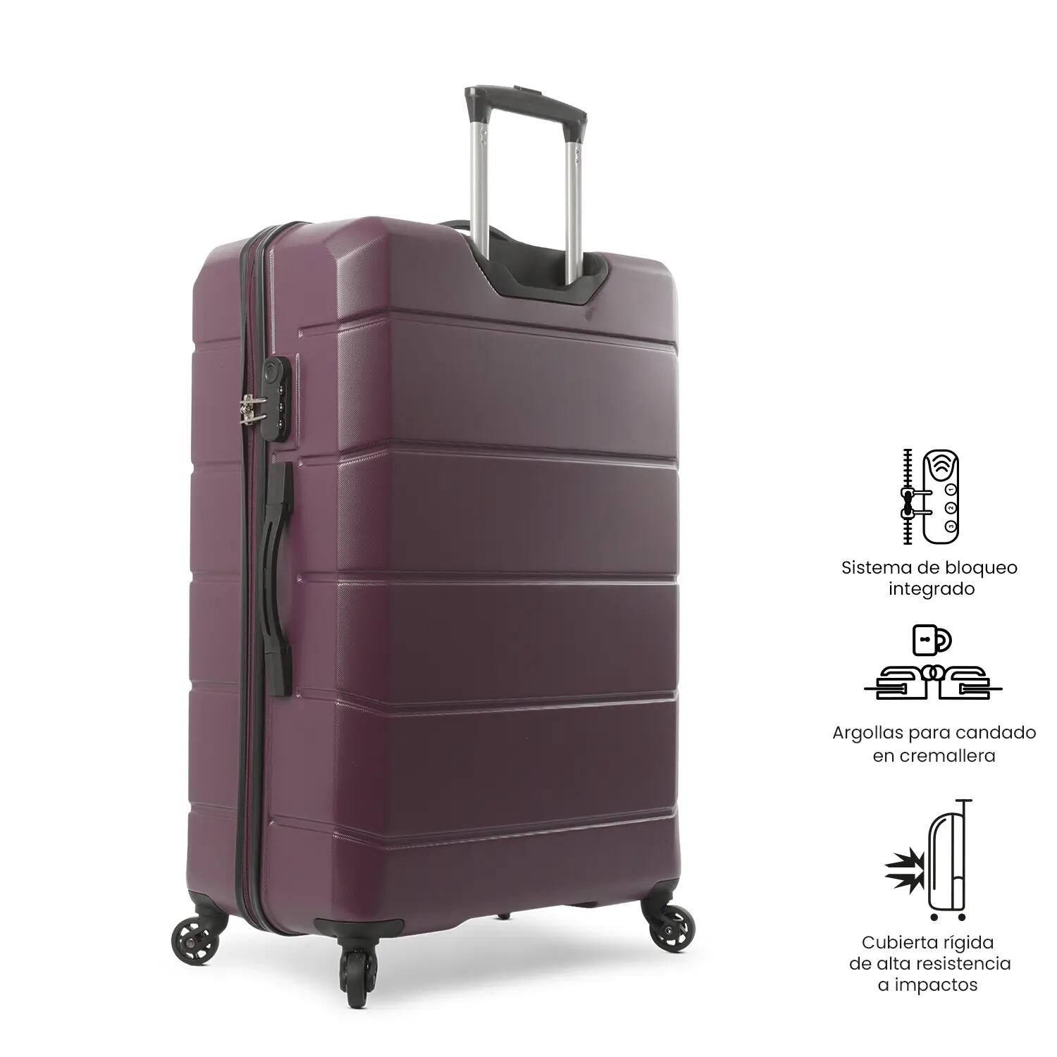 Totto Maleta grande Rayatta Grape Wine Acrilonitrilo Butadieno Estireno 52 x 77 5/5
