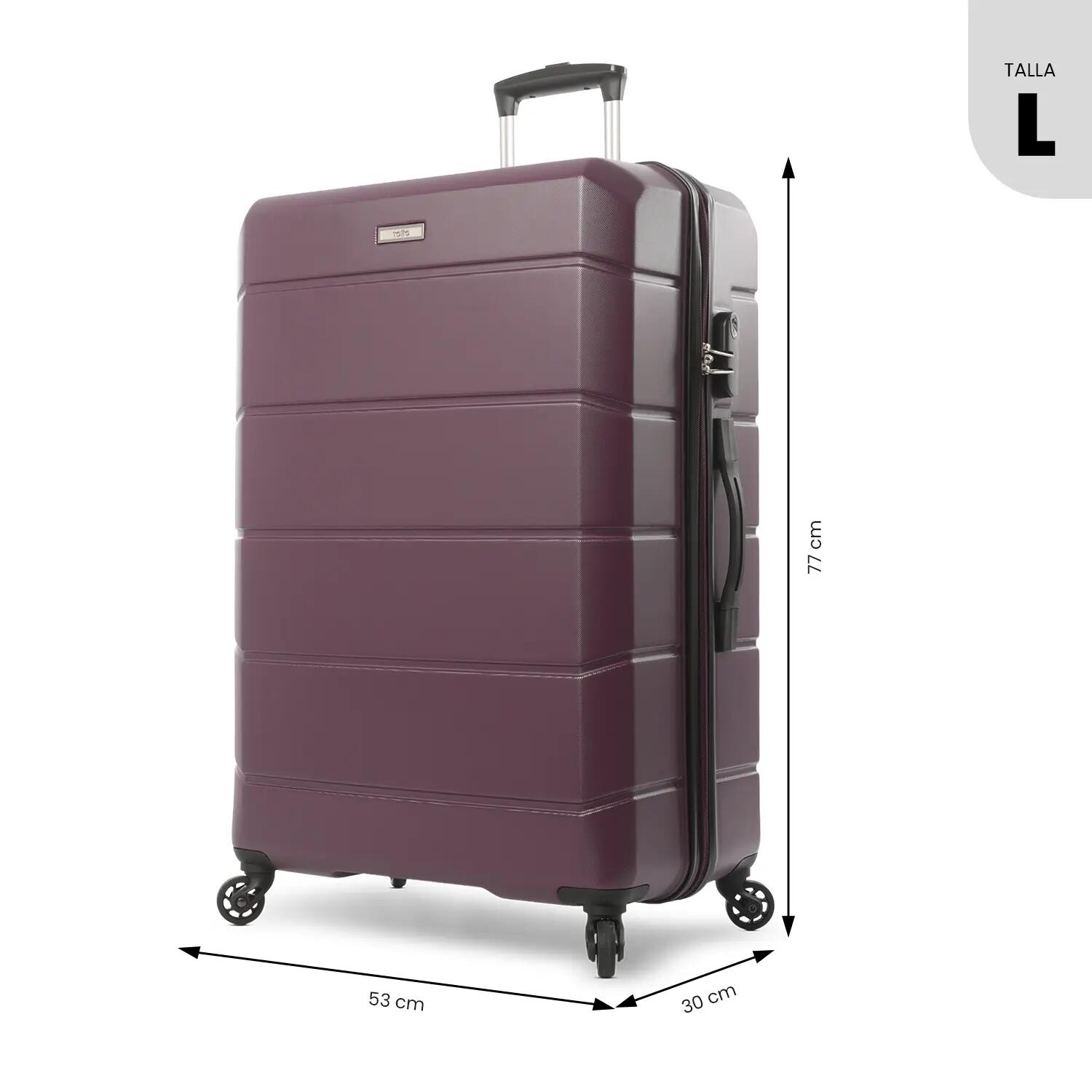 Totto Maleta grande Rayatta Grape Wine Acrilonitrilo Butadieno Estireno 52 x 77 3/5