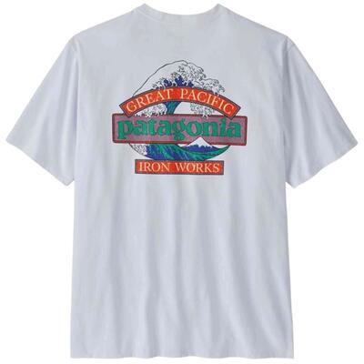 Maglia a maniche corte Patagonia modello Great Waves Responsibili-Tee per uomini