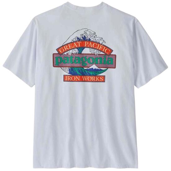 Maglia a maniche corte Patagonia modello Great Waves Responsibili-Tee per uomini