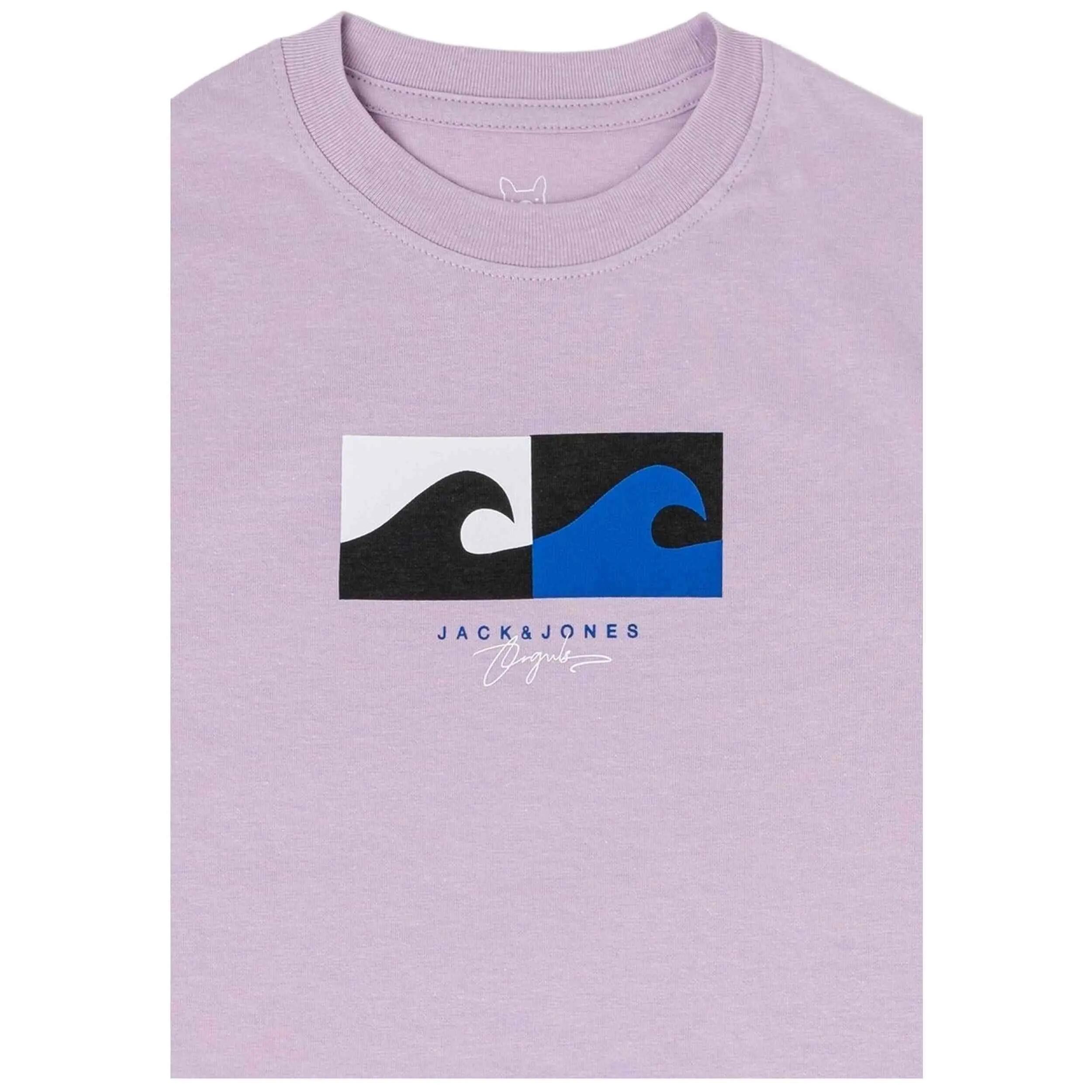 Maglia a maniche corte Jack&Jones modello 12257627-Lavender Frost per uomini 3/3