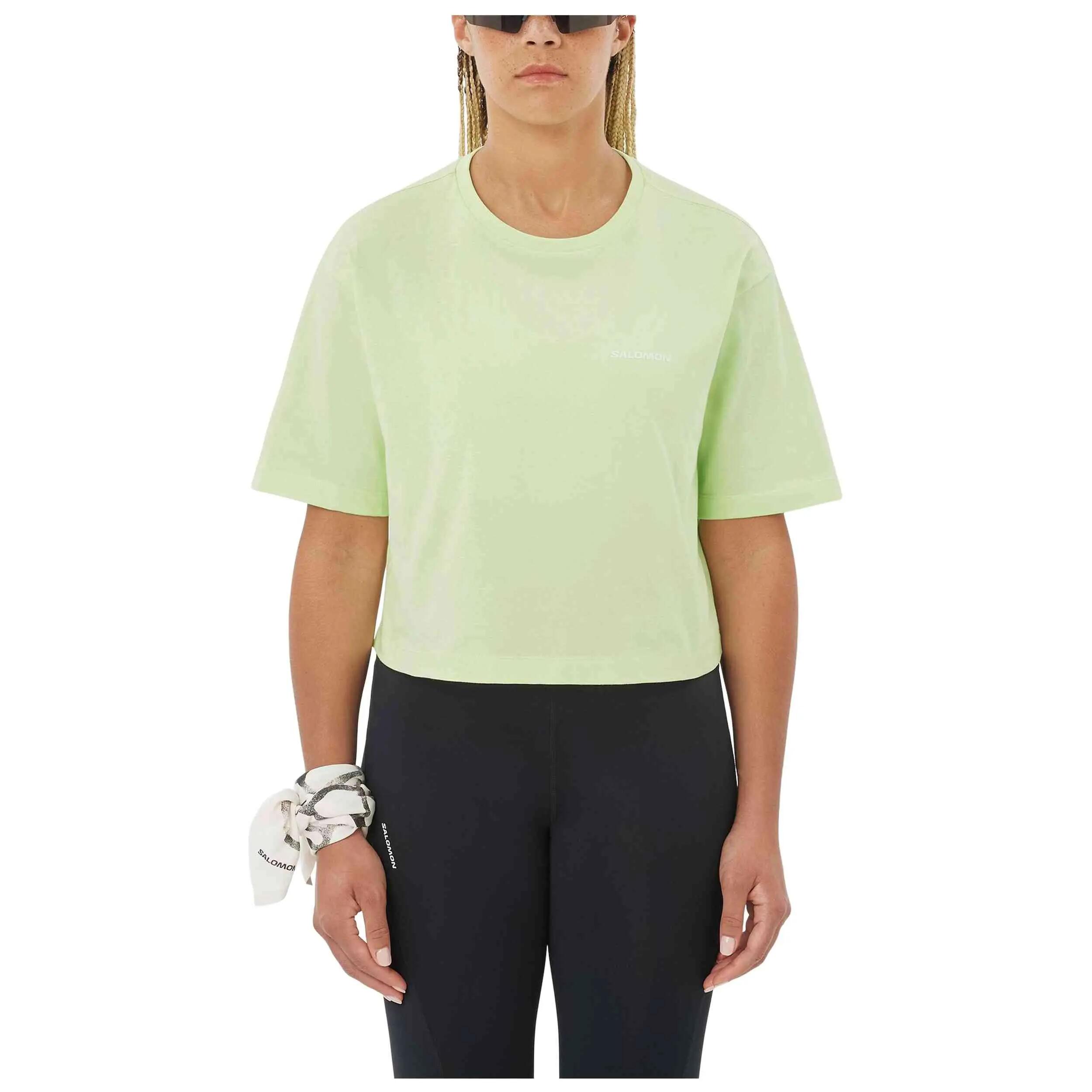 Camiseta de manga corta Salomon modelo Logo Relaxed para mujer 2/4