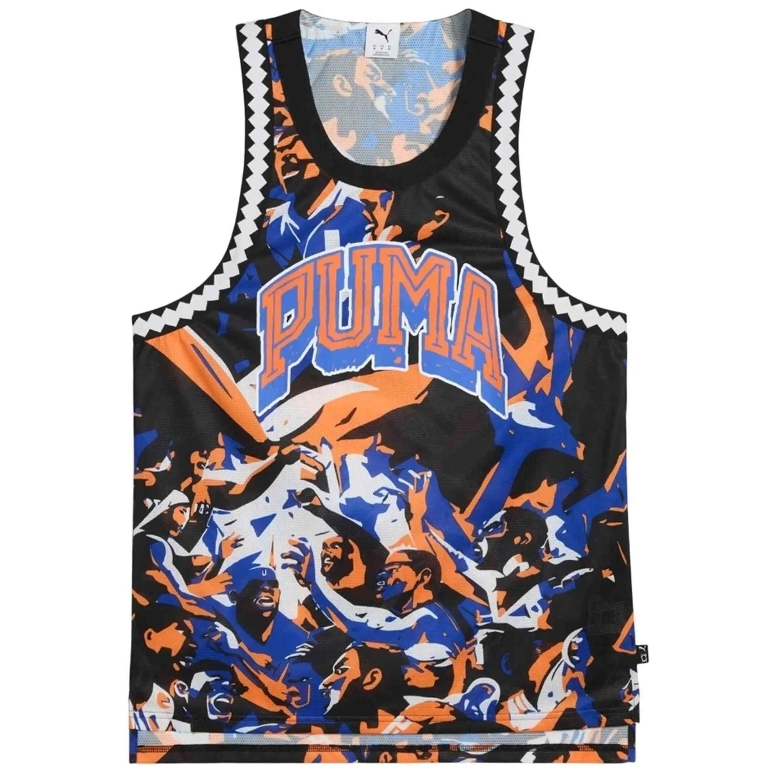 Canottiera Puma modello Puma Basketball Rival Rage AOP Mesh Tank "Viv per uomini 2/5