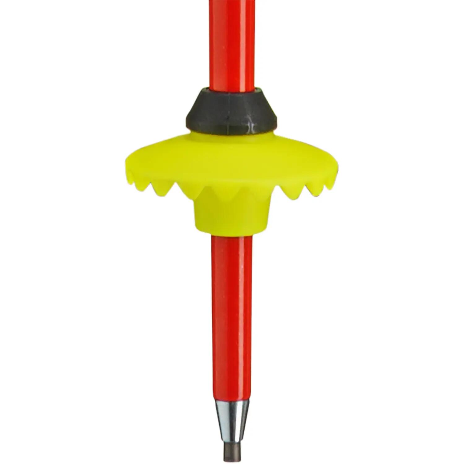 Leki WCR Pro Lite SL TR Slalom Ski Poles Red-Violet-Yellow 8/15