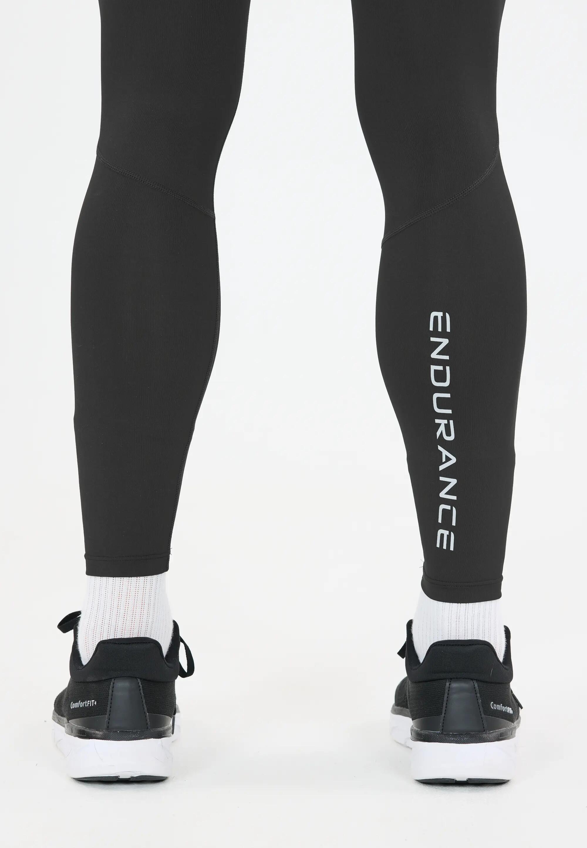 endurance Tights Power V3 M Long em poliéster reciclado e elastano – 1001 Black 9/9