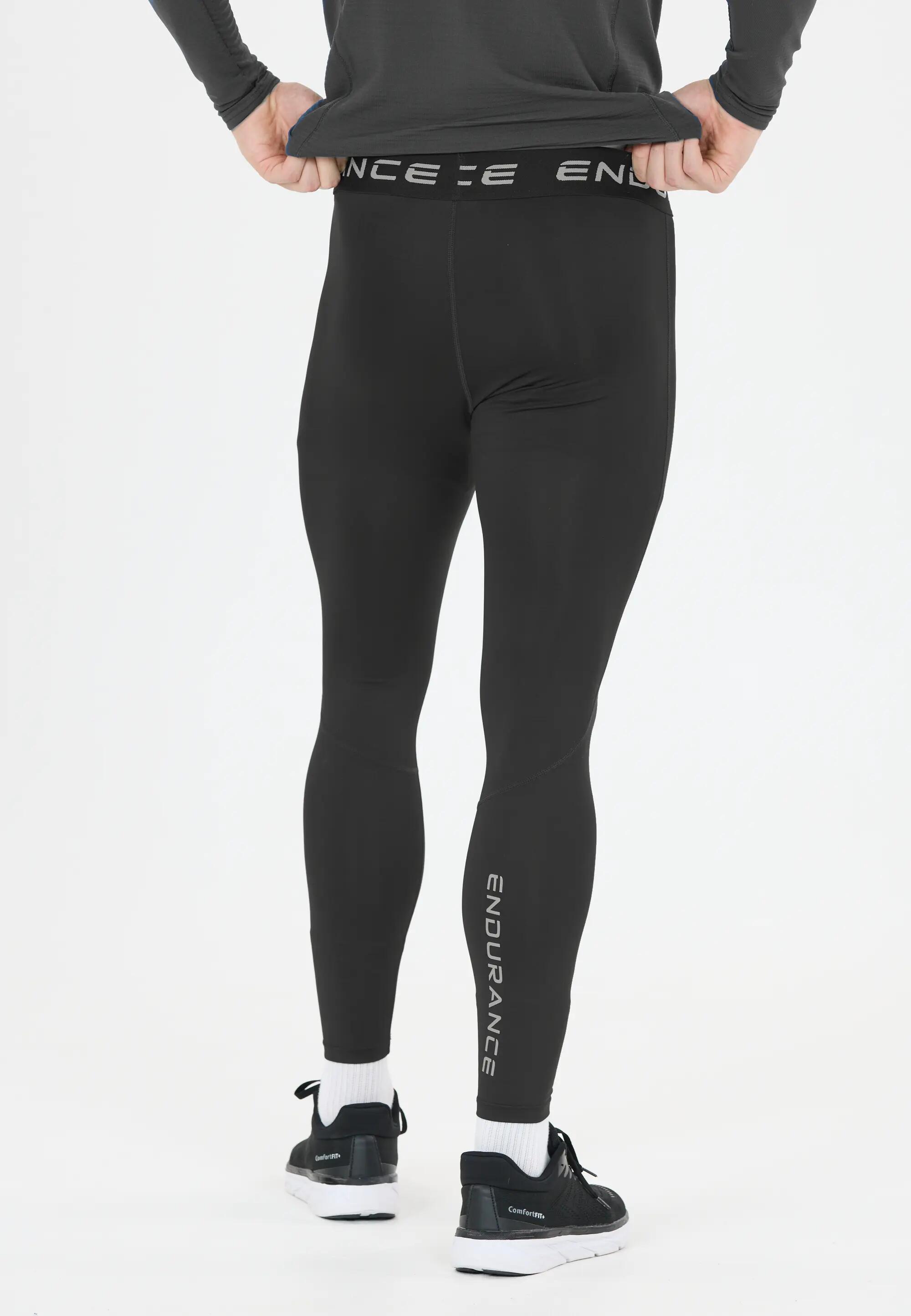 endurance Tights Power V3 M Long em poliéster reciclado e elastano – 1001 Black 6/9