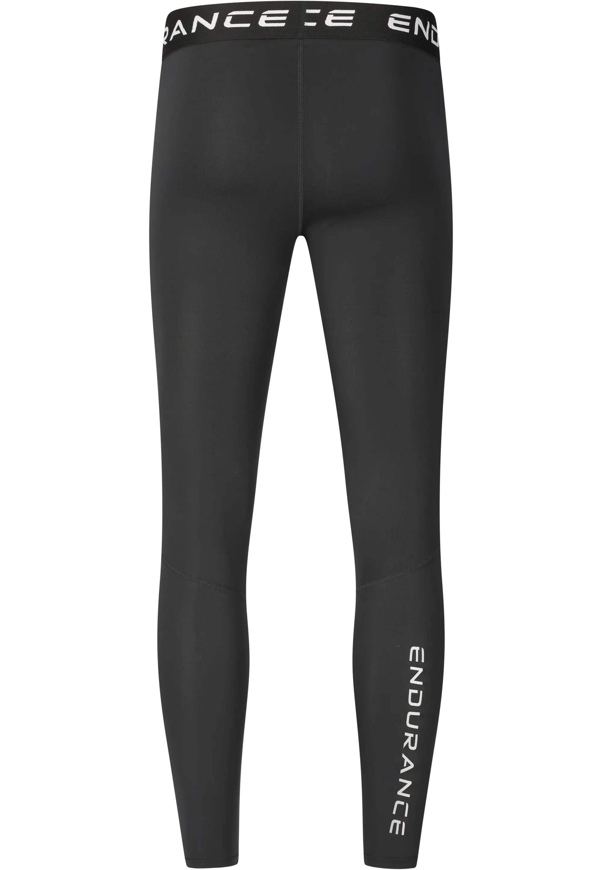 endurance Tights Power V3 M Long em poliéster reciclado e elastano – 1001 Black 2/9