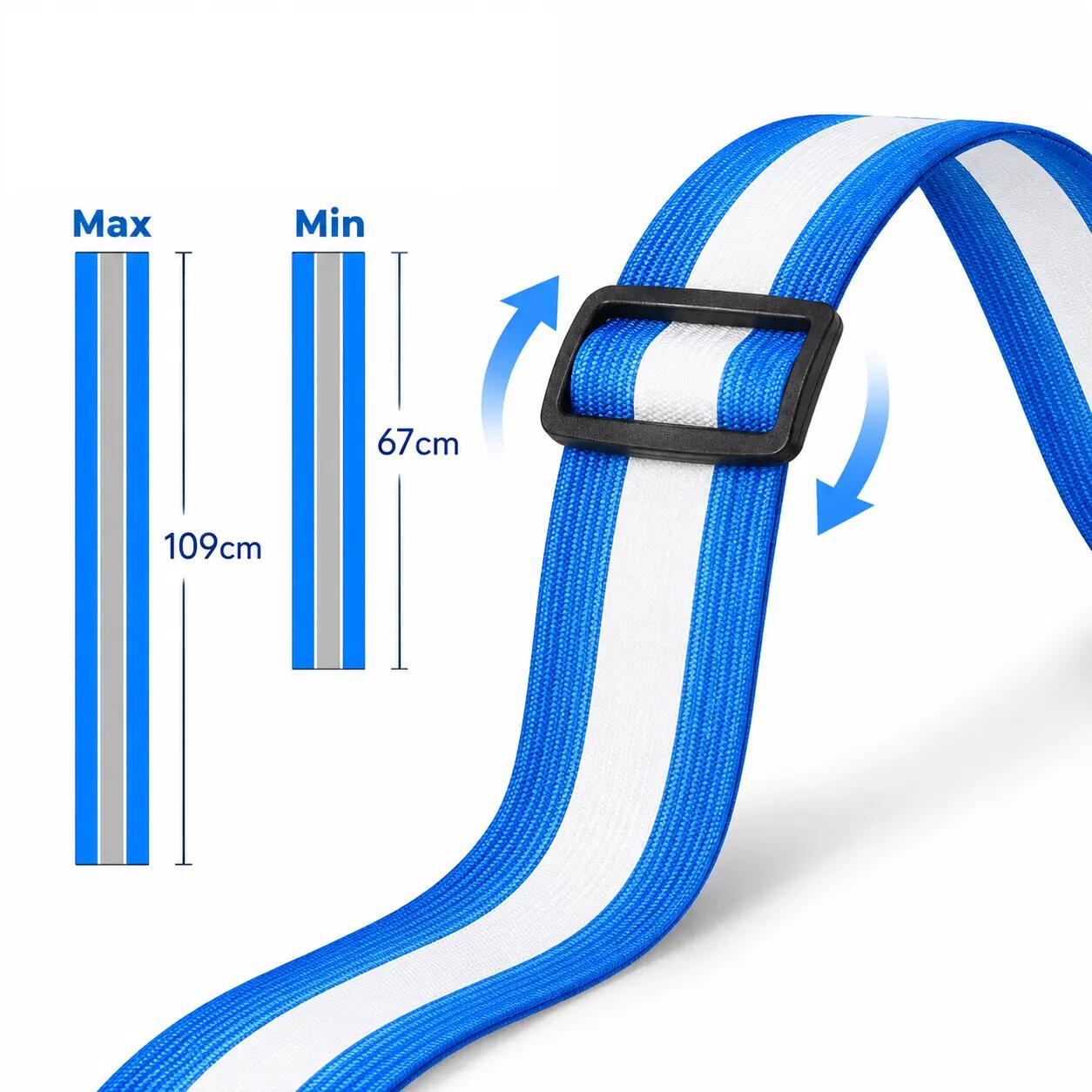 Hardloopvest Met Verlichting Blauw Reflecterende Veiligheidsvest LED 4/6