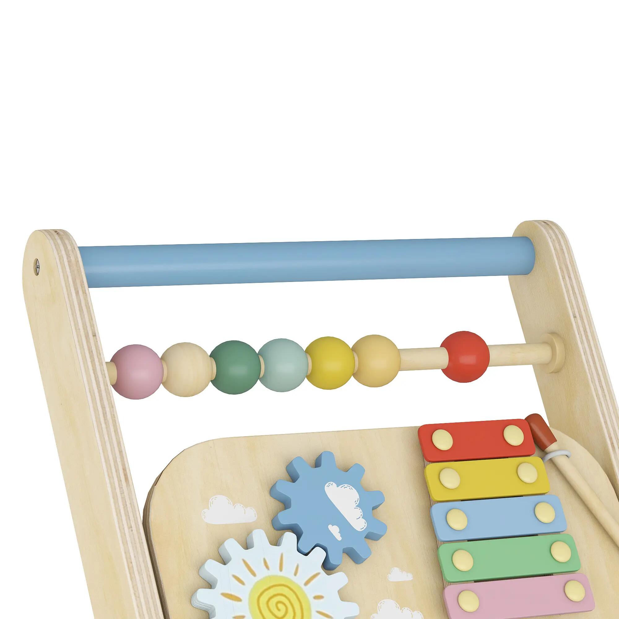 Chariot de marche multi-activités bois - trotteur bois - modèle natural fun 5/5