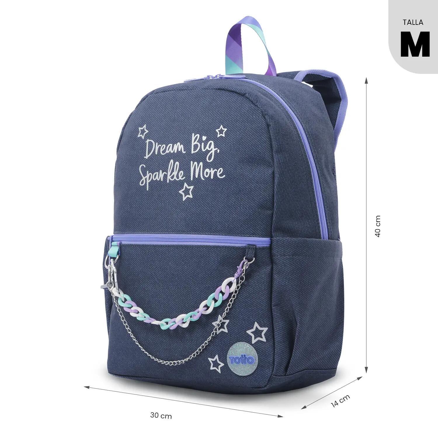 Totto Mochila escolar Sparky M3 Sparky Blue Poliéster 30 x 40 x 14 cm 3/5