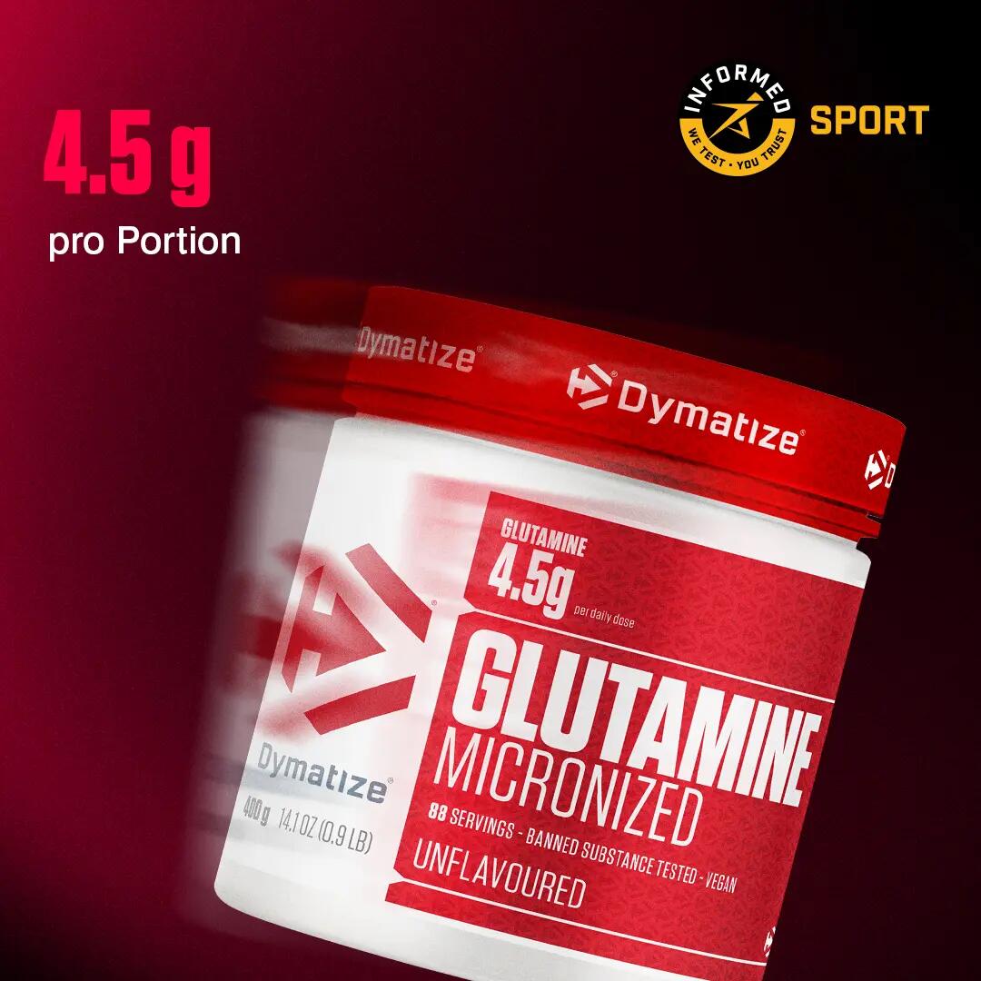 Glutamine Miconized Geschmacksneutral Pulver 400g Aminosäure Glutamin 2/5