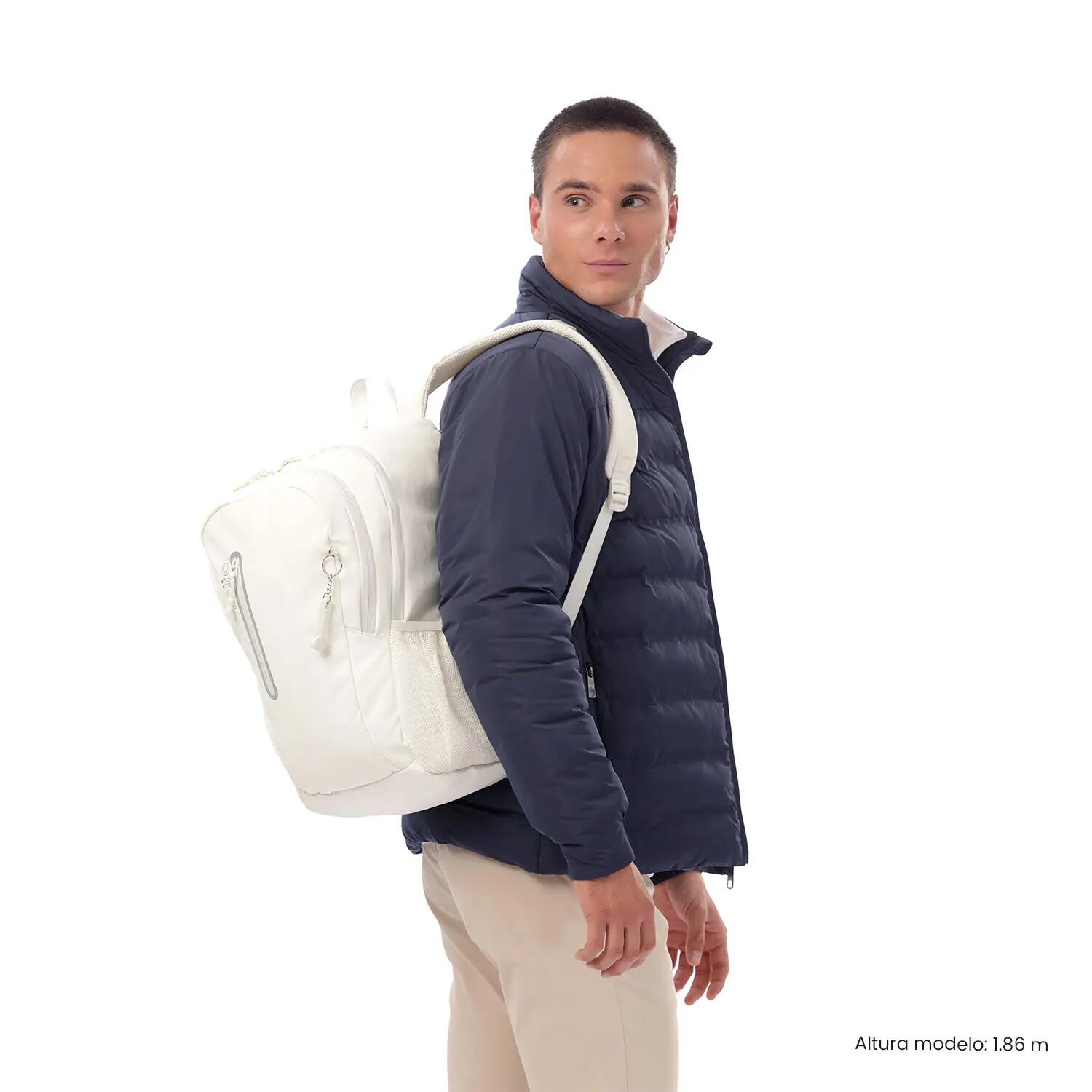 Totto Mochila ejecutiva Sprint Coconut Milk Poliuretano 32 x 45 x 18 cm 2/5
