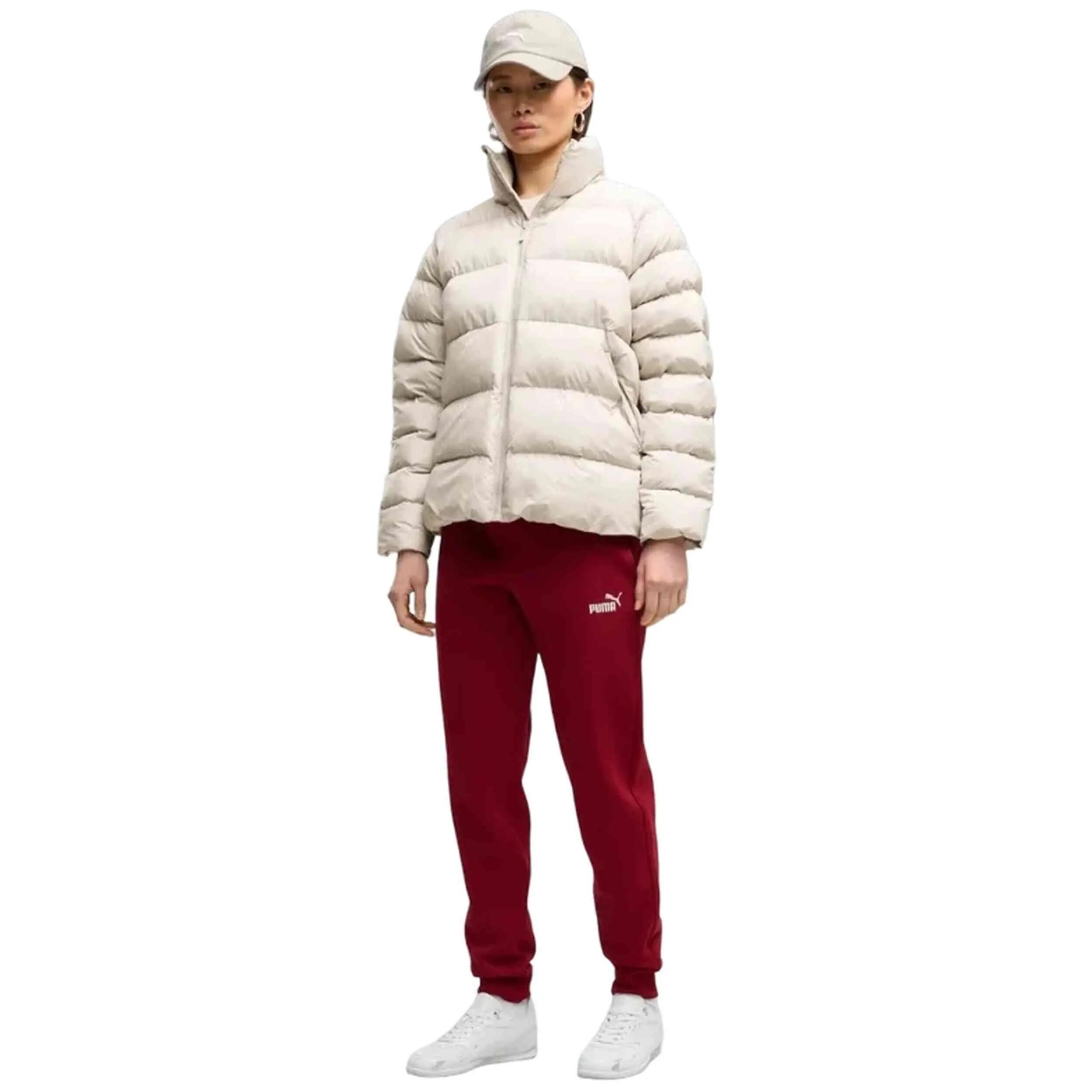 Trainingsbroek Puma model Essentials No. 1 Logo Sweatpants "Garnet voor vrouwen 3/4