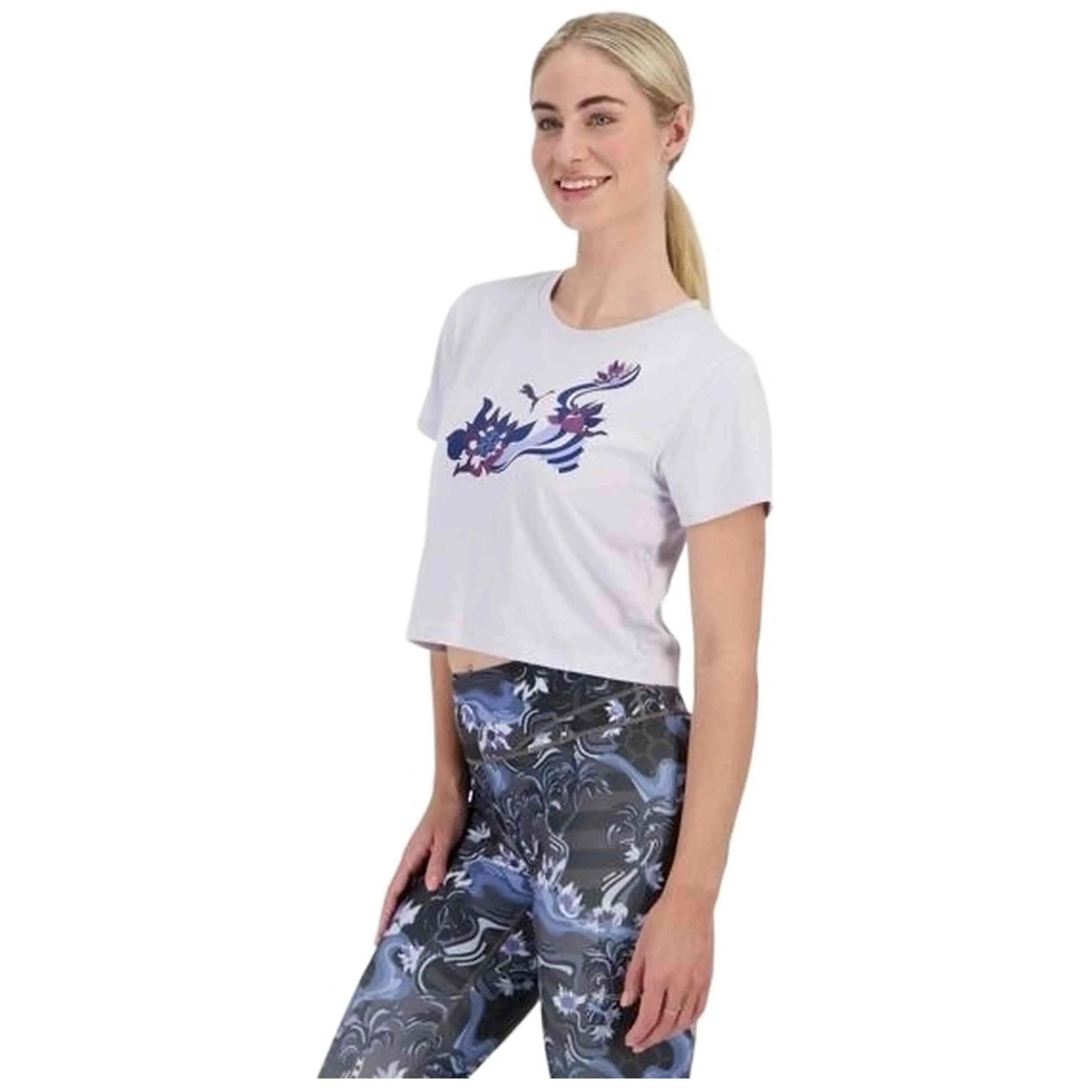 T-shirt Puma modèle W Puma League Graphi pour femmes 3/4
