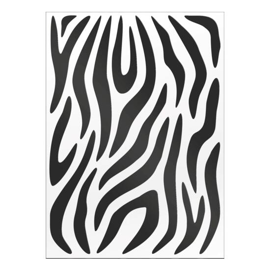 Fahrrad Zebra Aufkleber Set, 20x15 cm, Sticker für Rahmen & Helm, wetterfest
