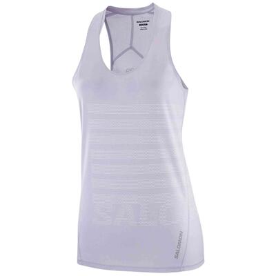 Tanktop salomon model sense aero singlet gfx voor vrouwen