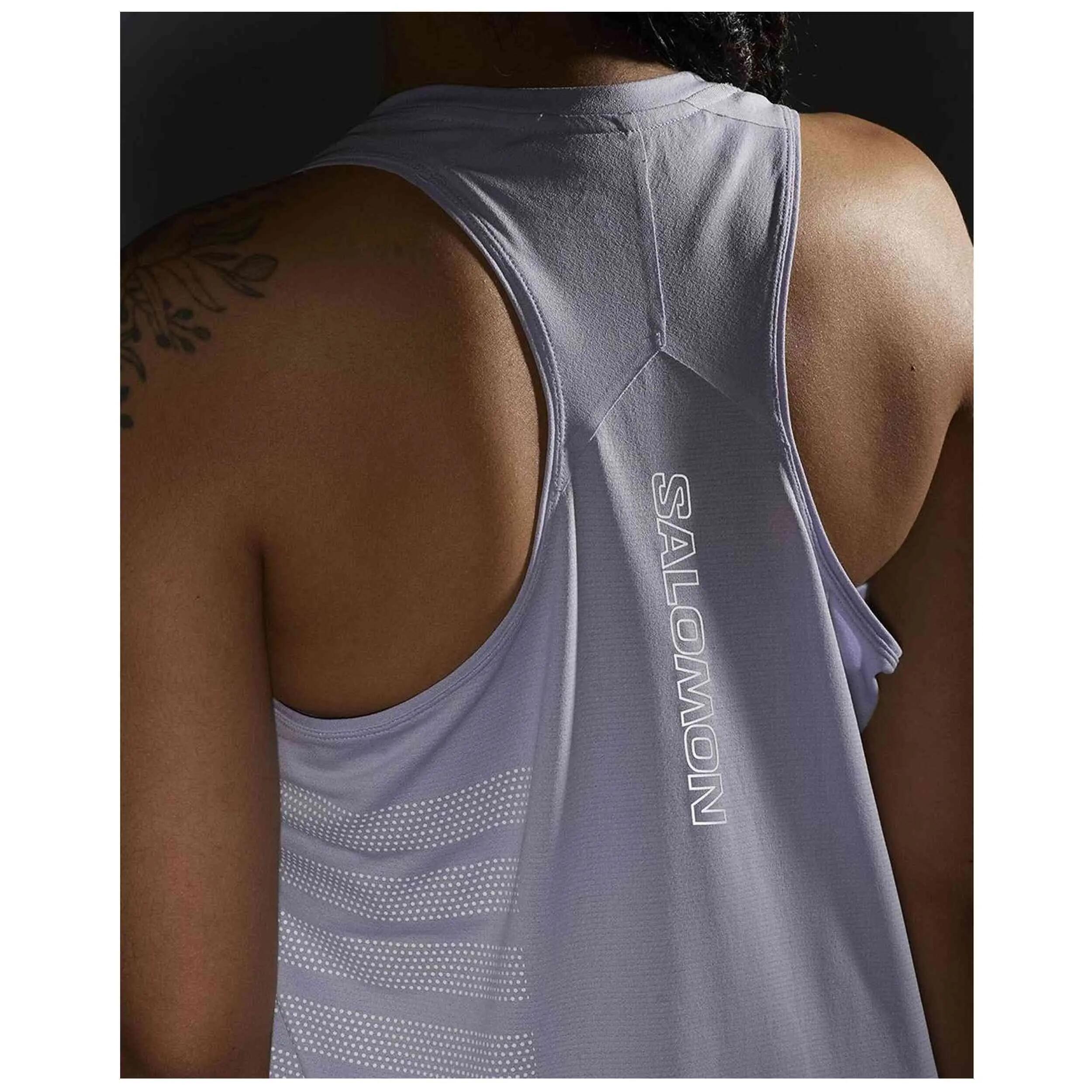 Trägershirt Salomon Modell Sense Aero Singlet GFX für frauen 5/5