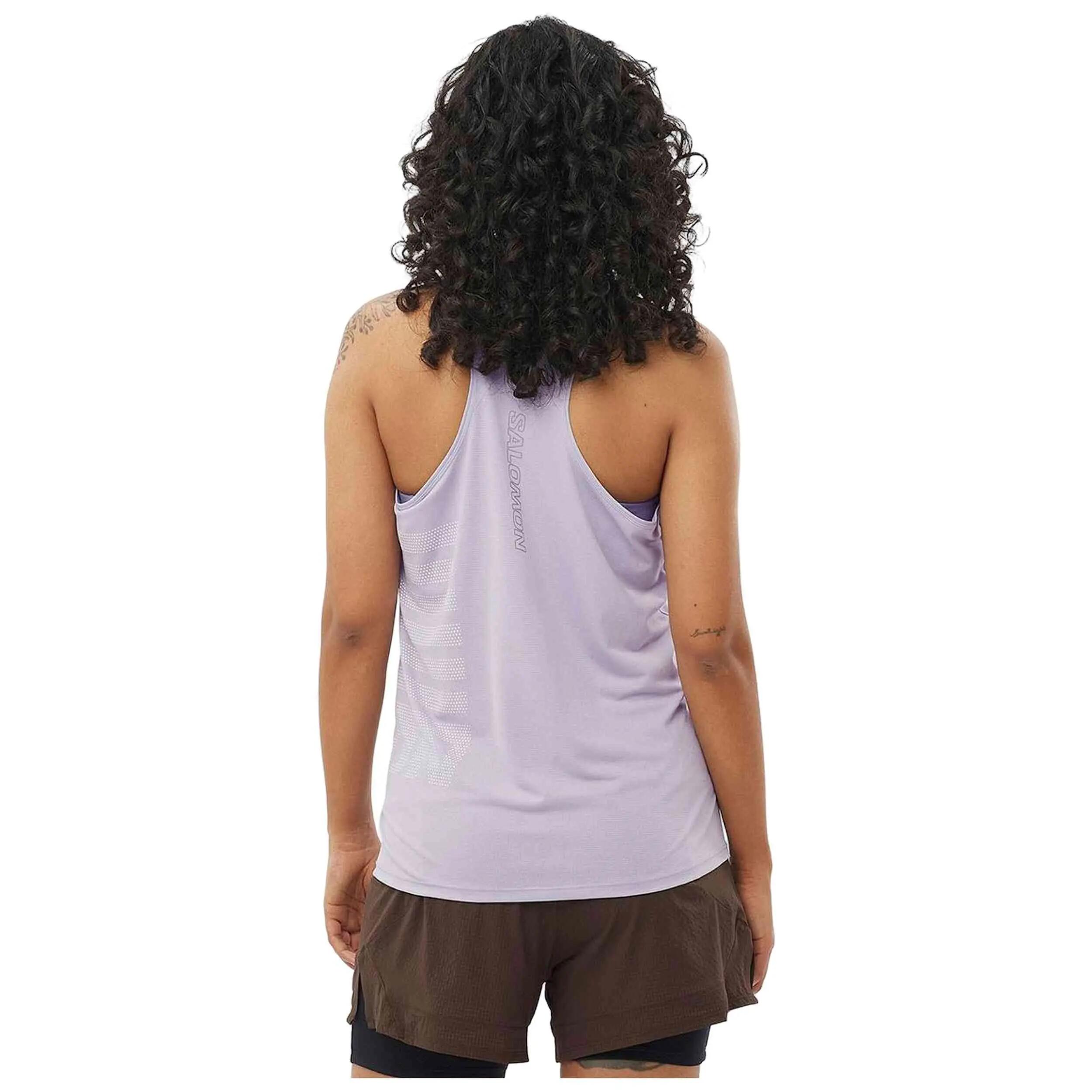 Trägershirt Salomon Modell Sense Aero Singlet GFX für frauen 4/5
