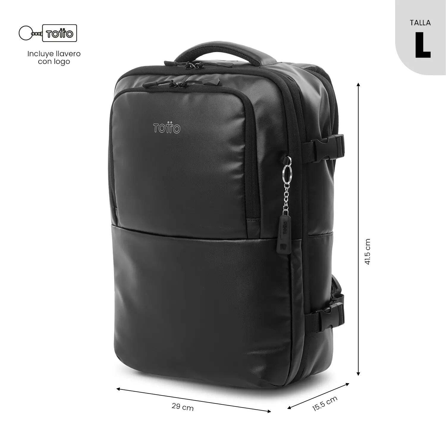 Totto Mochila urbana Grow 2.0 Black Poliéster 29 x 41.5 x 15.5 cm 3/5