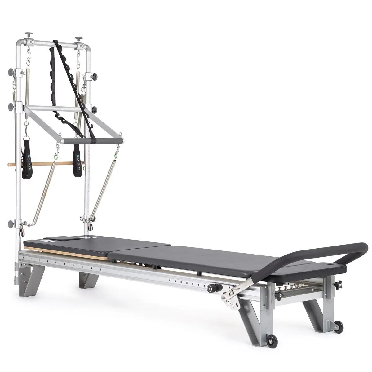 Pilates Reformer Elina Pilates Alumnio Mentor Noir avec tour 2/4