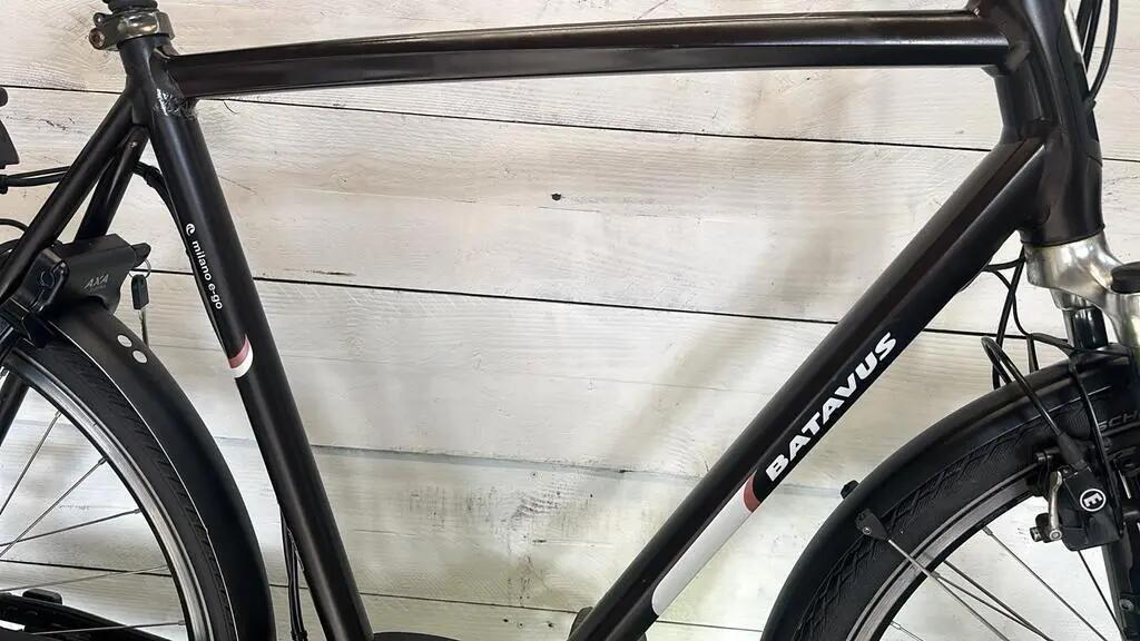Second Life - Gereviseerd Batavus electric stadsfiets bike 400Wh, zwart 3/4