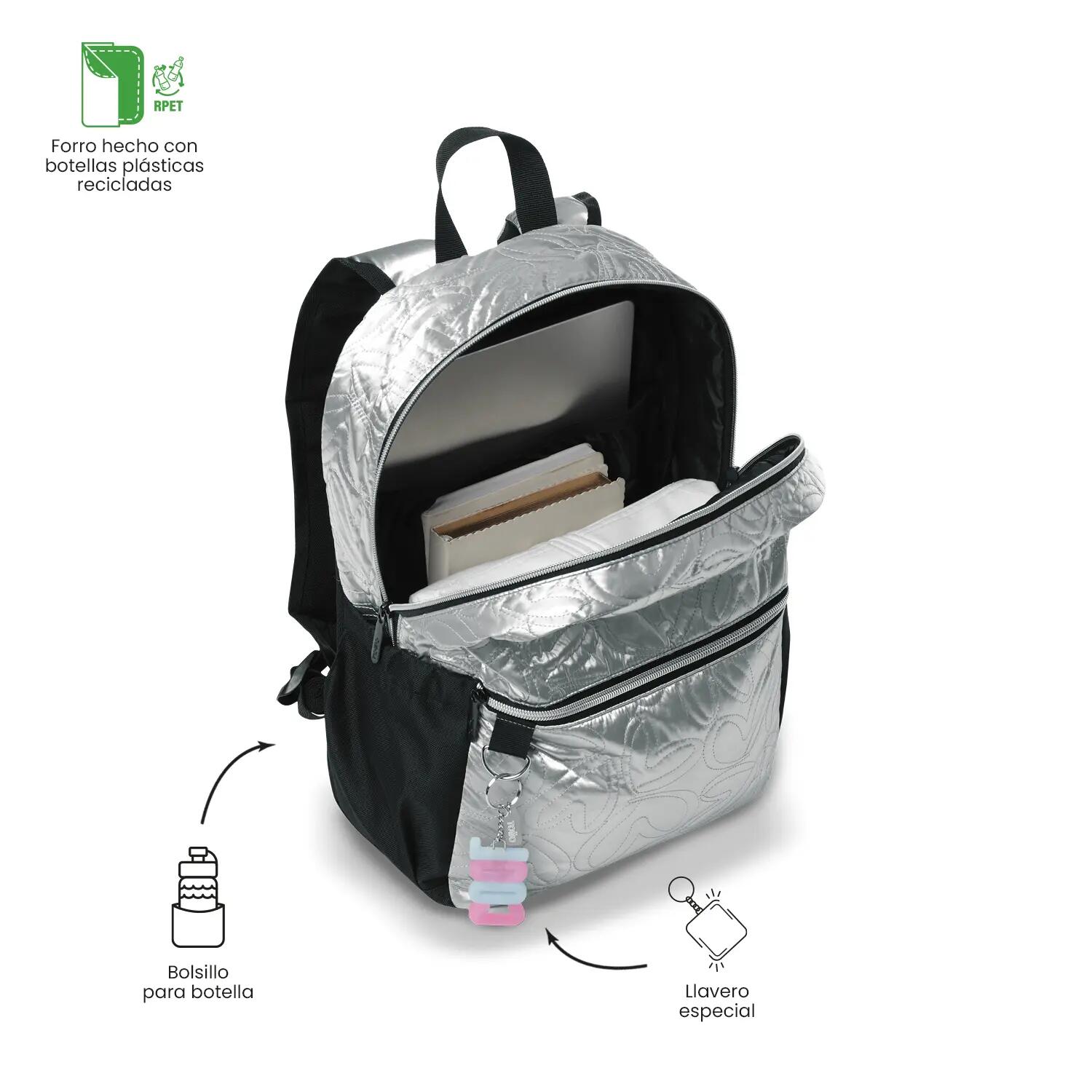 Totto Mochila escolar Sparky M6 Sparky White Poliéster 30 x 40 x 14 cm 5/5