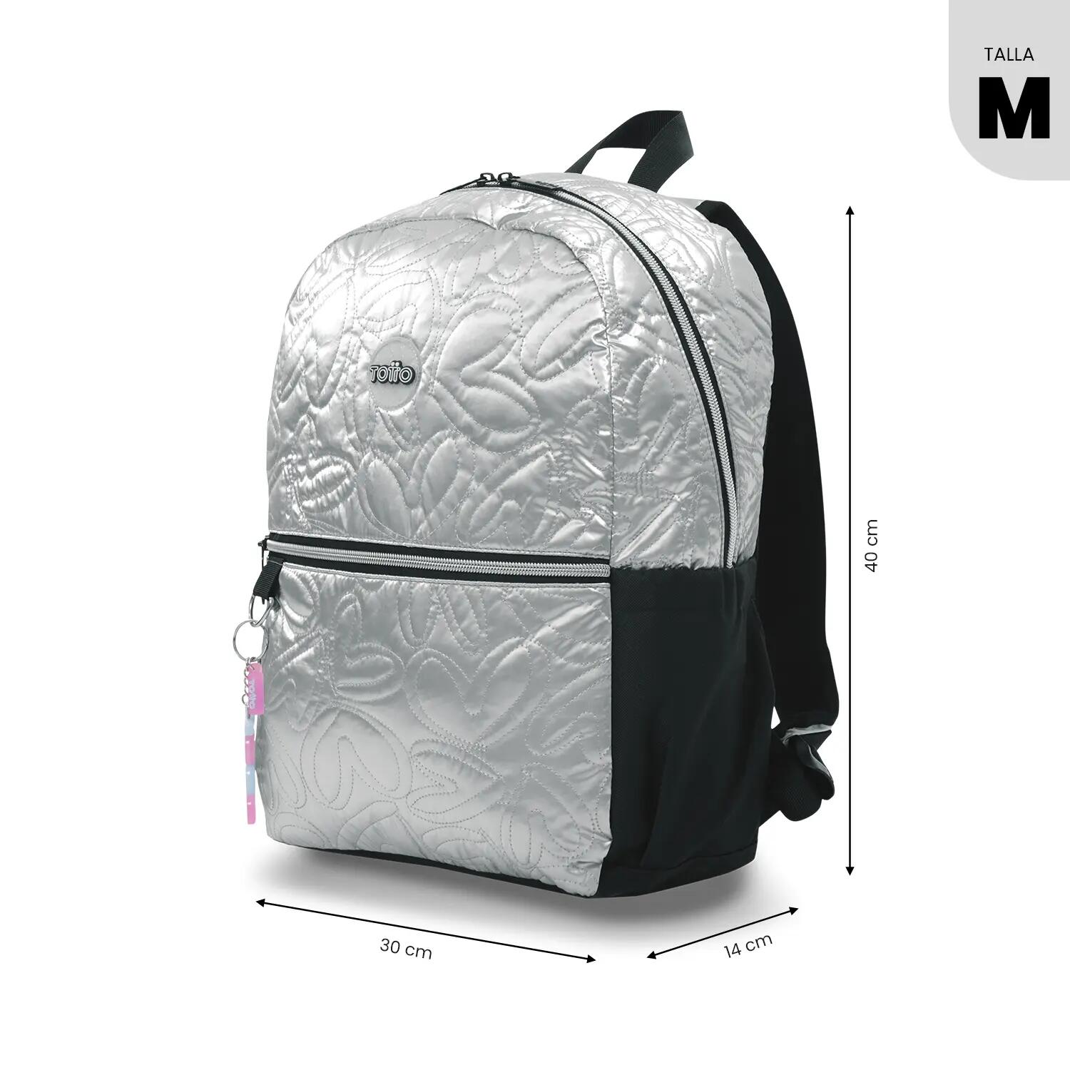 Totto Mochila escolar Sparky M6 Sparky White Poliéster 30 x 40 x 14 cm 3/5