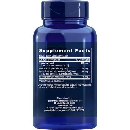 Extracte din plante Întinerire și senolitice Optimized Resveratrol 60 buc 2/2