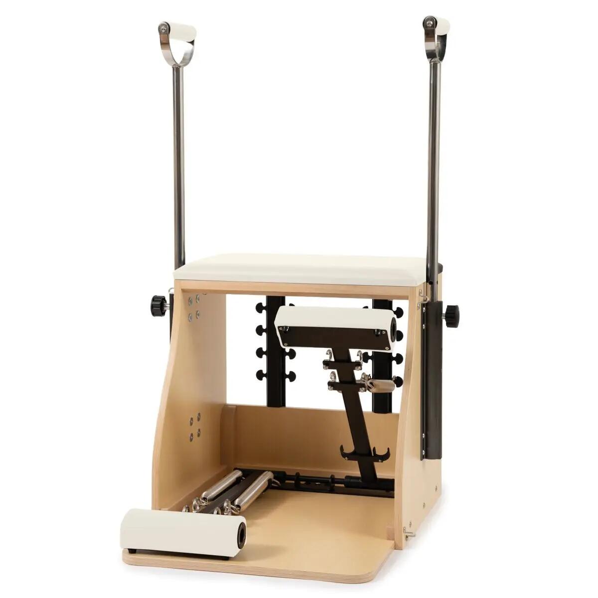 Chaise Pilates avec base en bois 3/4