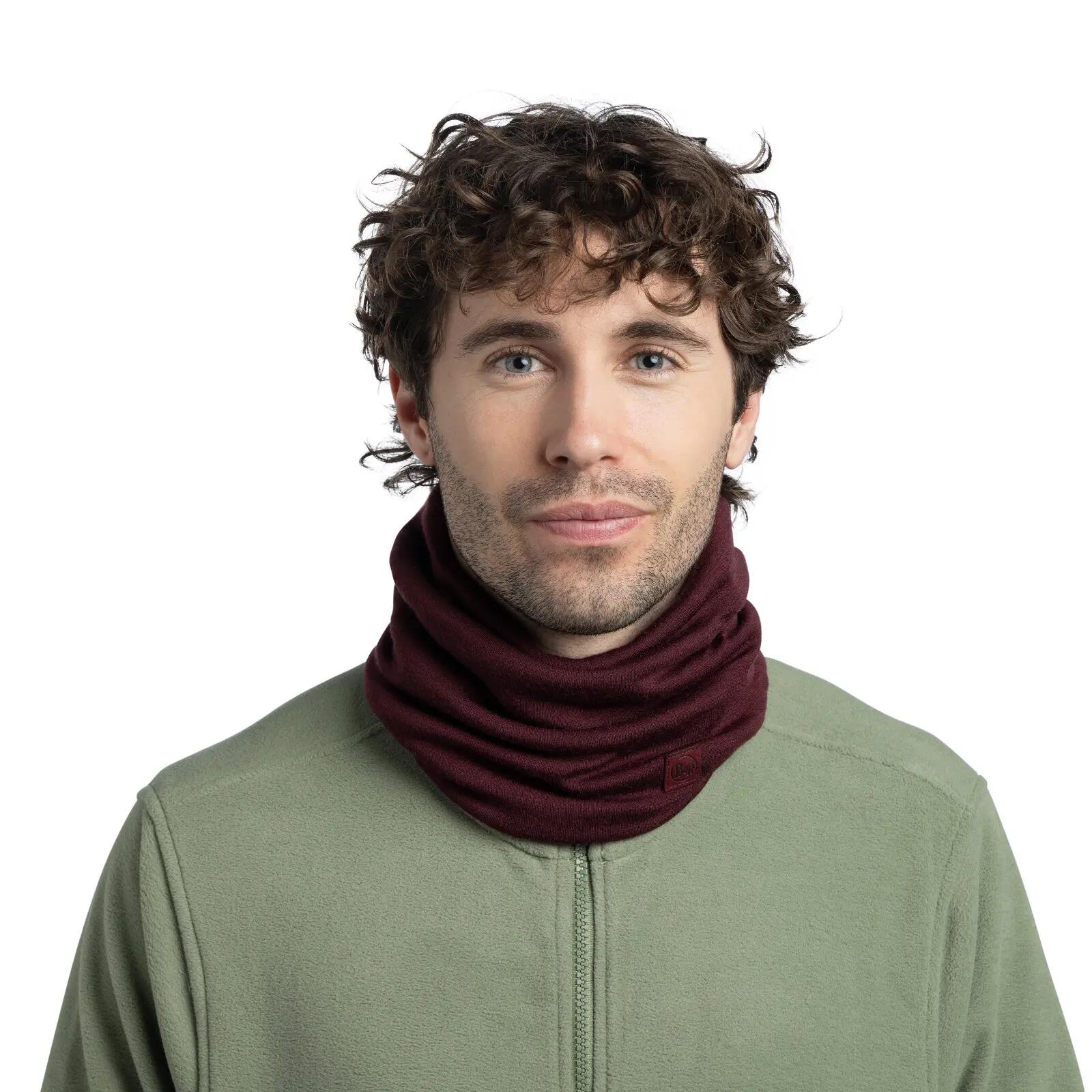 Cache-cou Merino Heavyweight Unisex Buff Rouge TAILLE UNIQUE 4/7
