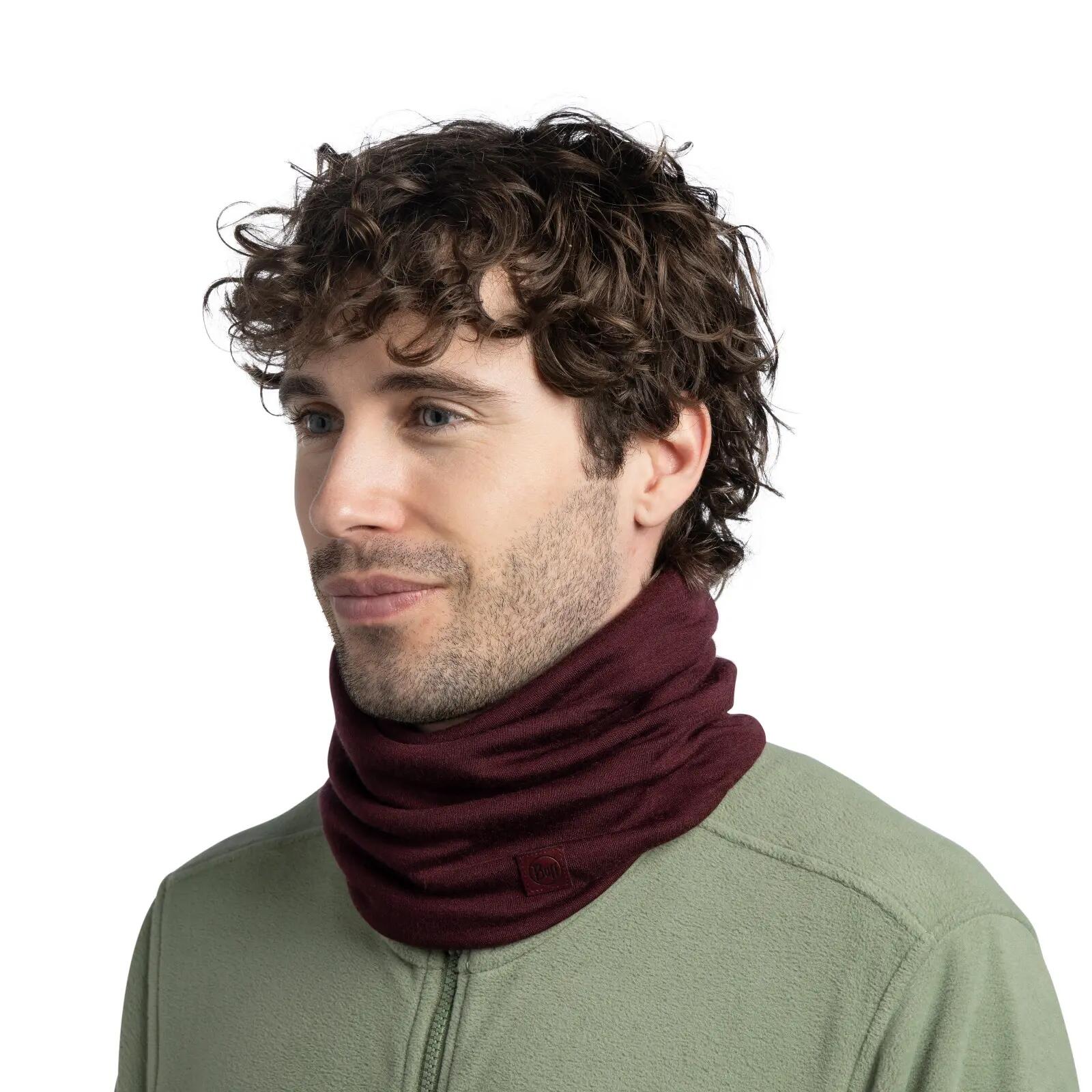 Cache-cou Merino Heavyweight Unisex Buff Rouge TAILLE UNIQUE 3/7