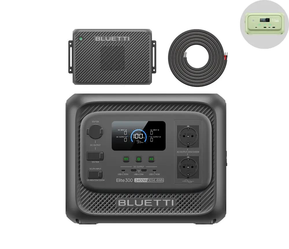 BLUETTI ELITE 300 3014.4Wh + Charger 2 Stație Portabilă pentru Autorulotă și Van