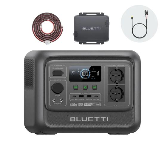 BLUETTI Elite 100 V2 stacja+Charger 1,1024Wh,ładowanie 2H przez auto do podróż
