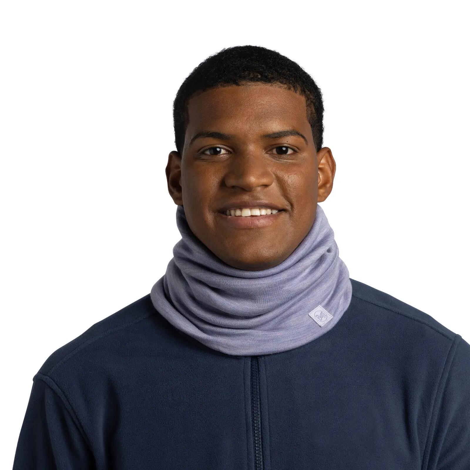 Cache-cou Merino Heavyweight Unisex Buff Violet TAILLE UNIQUE 3/7