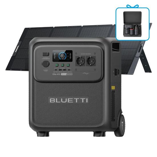 Generador de emergencia batería BLUETTI Elite 400 +350W 3840Wh con ruedas