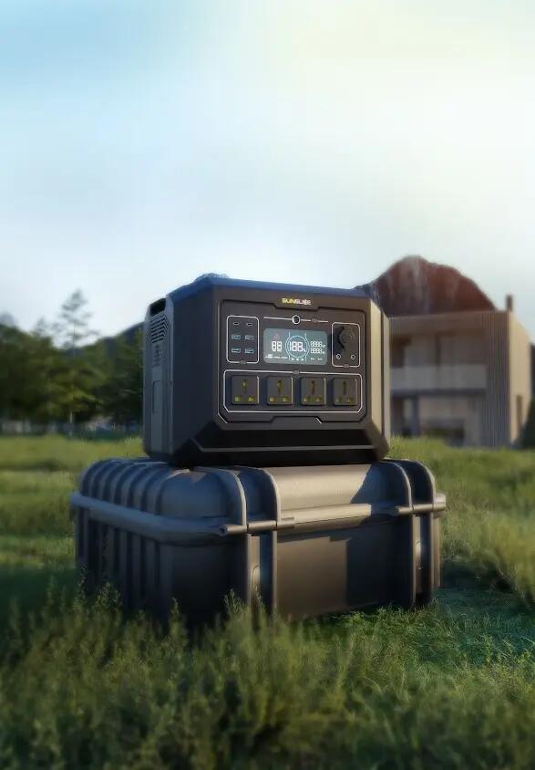 Draagbare powerstation 1024 Wh 2000 W LiFePO4 Gravity 1024 Zwart 7/9