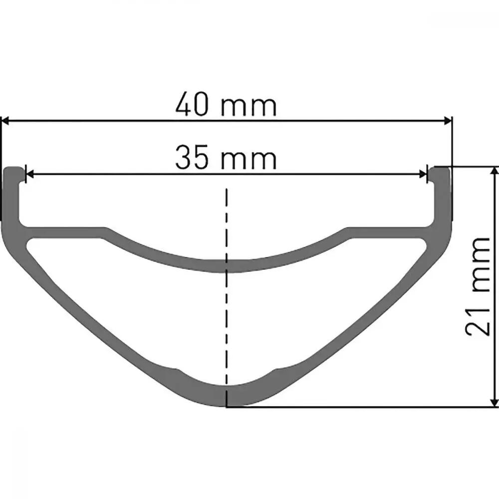 DT Swiss velg Hybrid HX 581 27,5″ - aluminium, zwart, 28 gaten, 35 mm binnen... 3/3