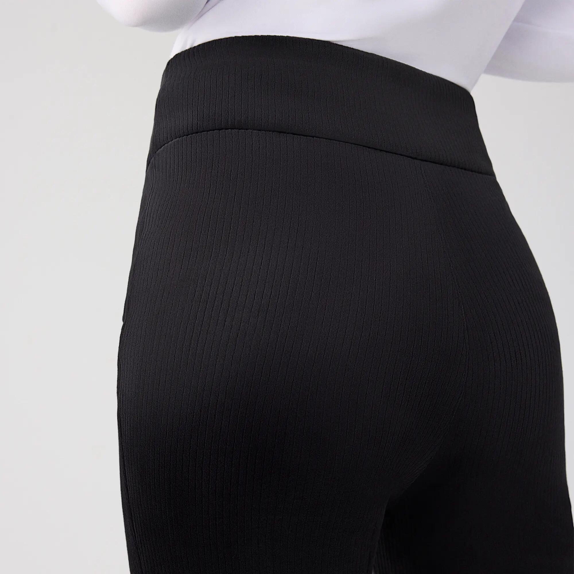 ULTRA TÉRMICO Leggings acampanados efecto pana negros 5/5
